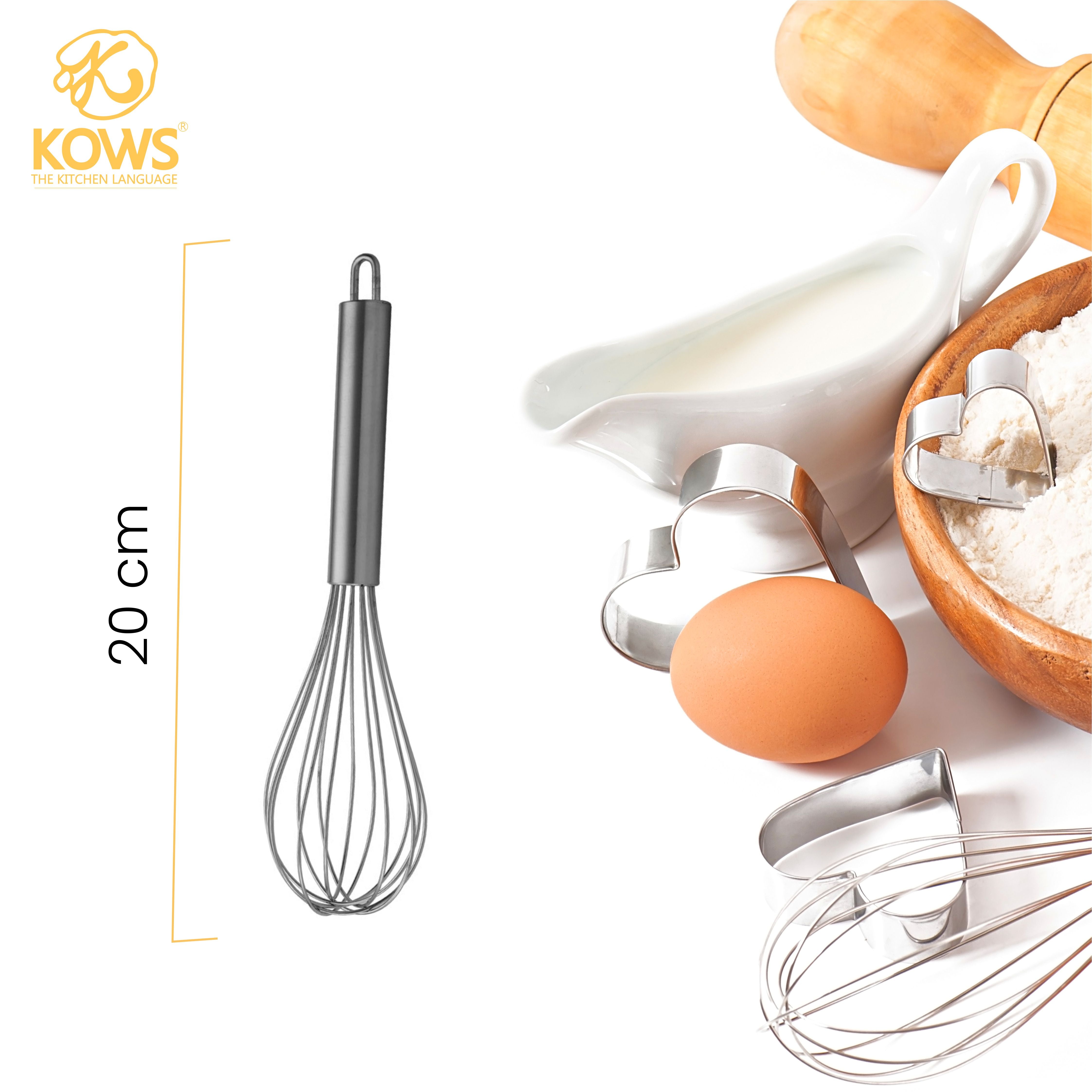 KOWS Pipe handle 1.4mm whisk 20 cm (WK006)