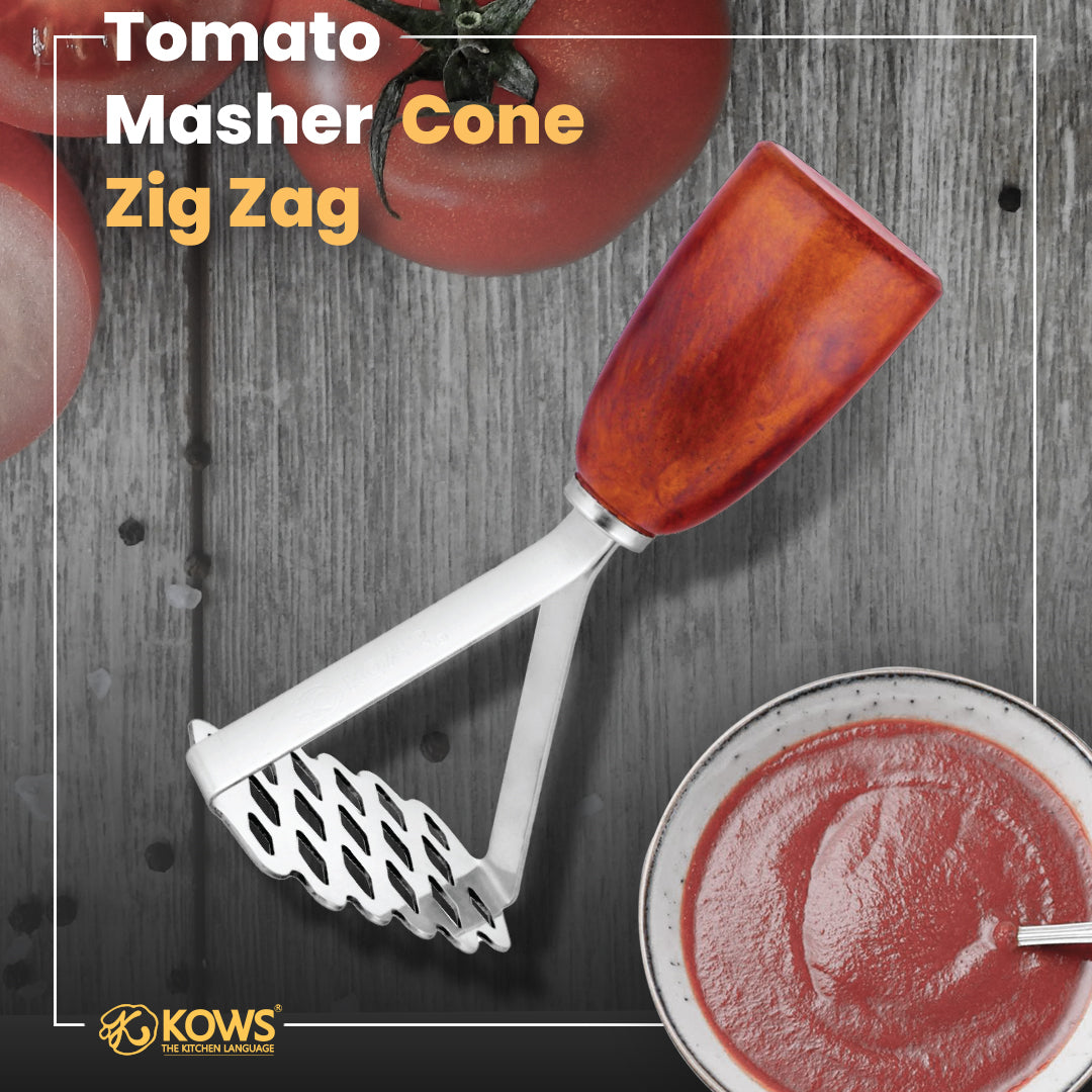 KOWS Tomato masher cone(zig-zag) (PMS 21)
