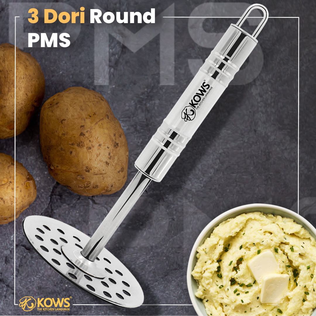 KOWS 3 dori round potato masher (PMS 13)