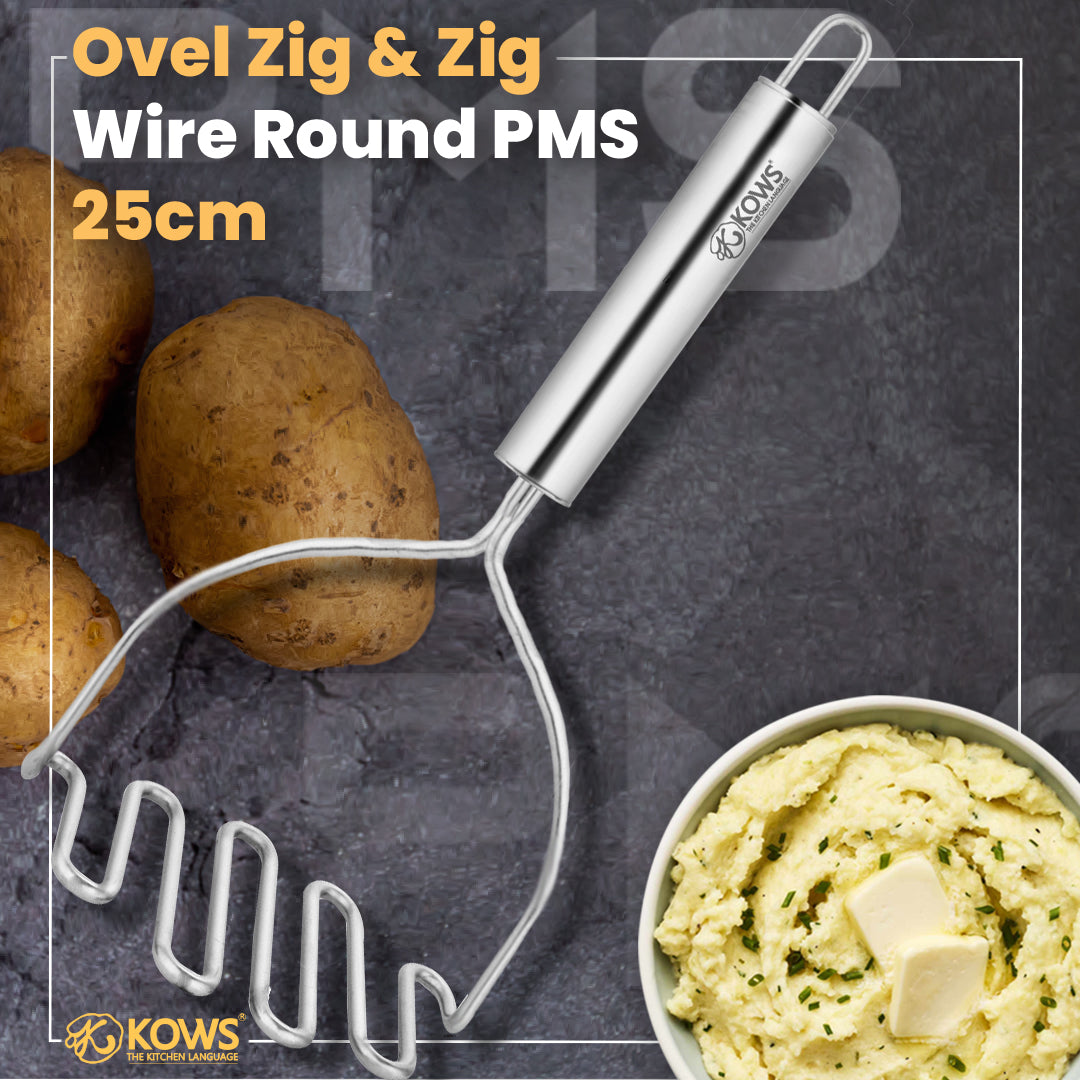 KOWS Oval zig zag wire potato masher (PMS 15)