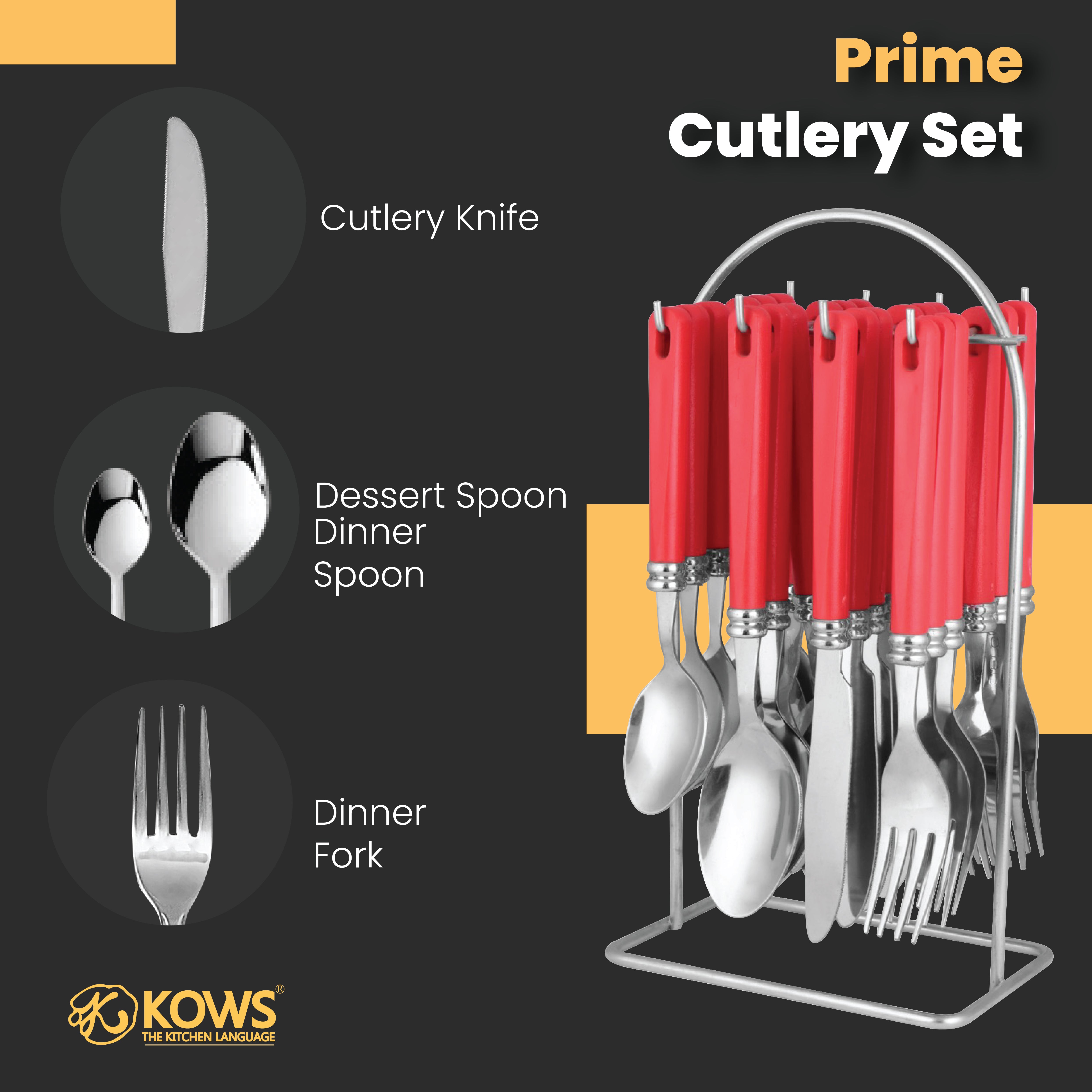 KOWS Prime regular cutlery set (SCS010)