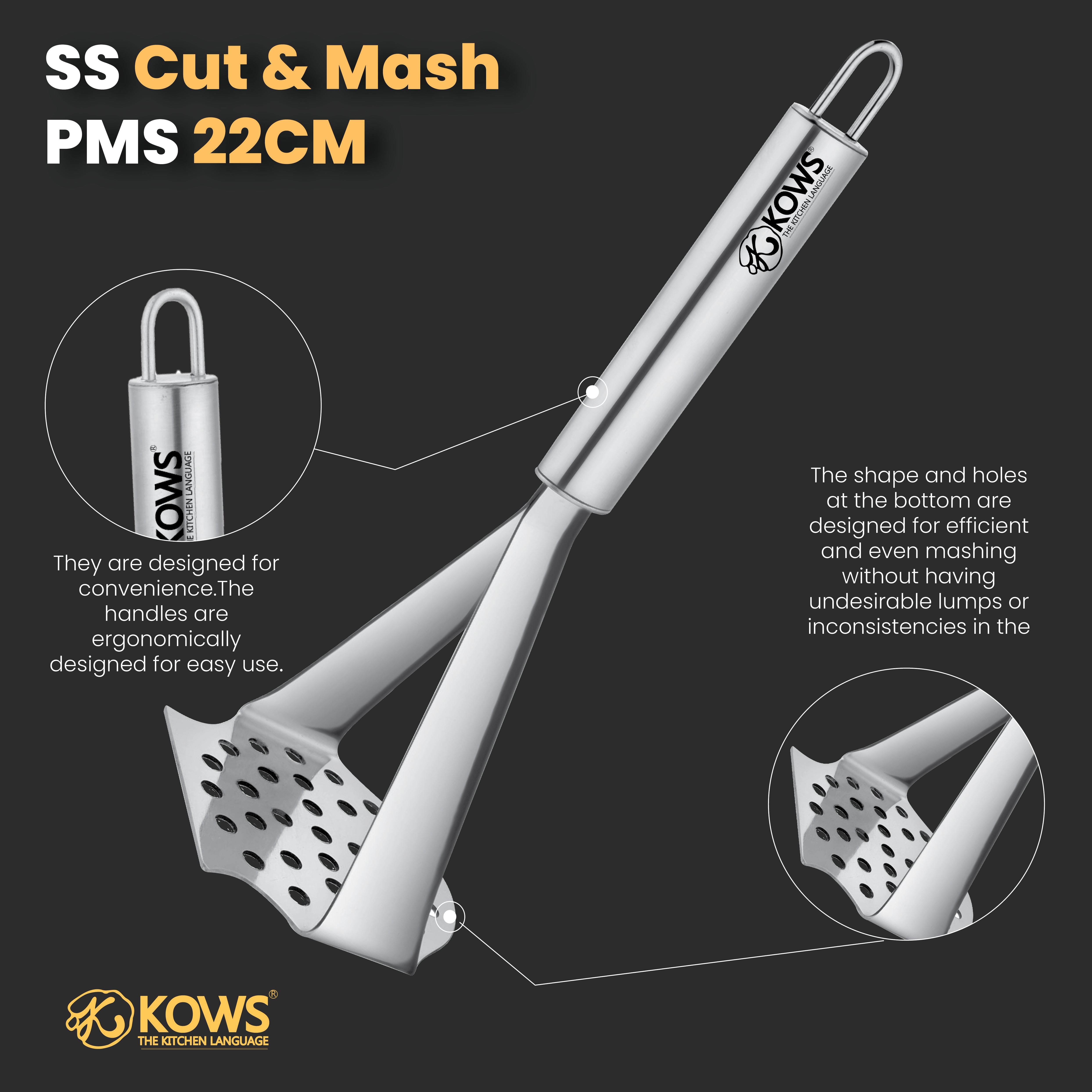 KOWS Cut & mash potato masher (PMS 04)