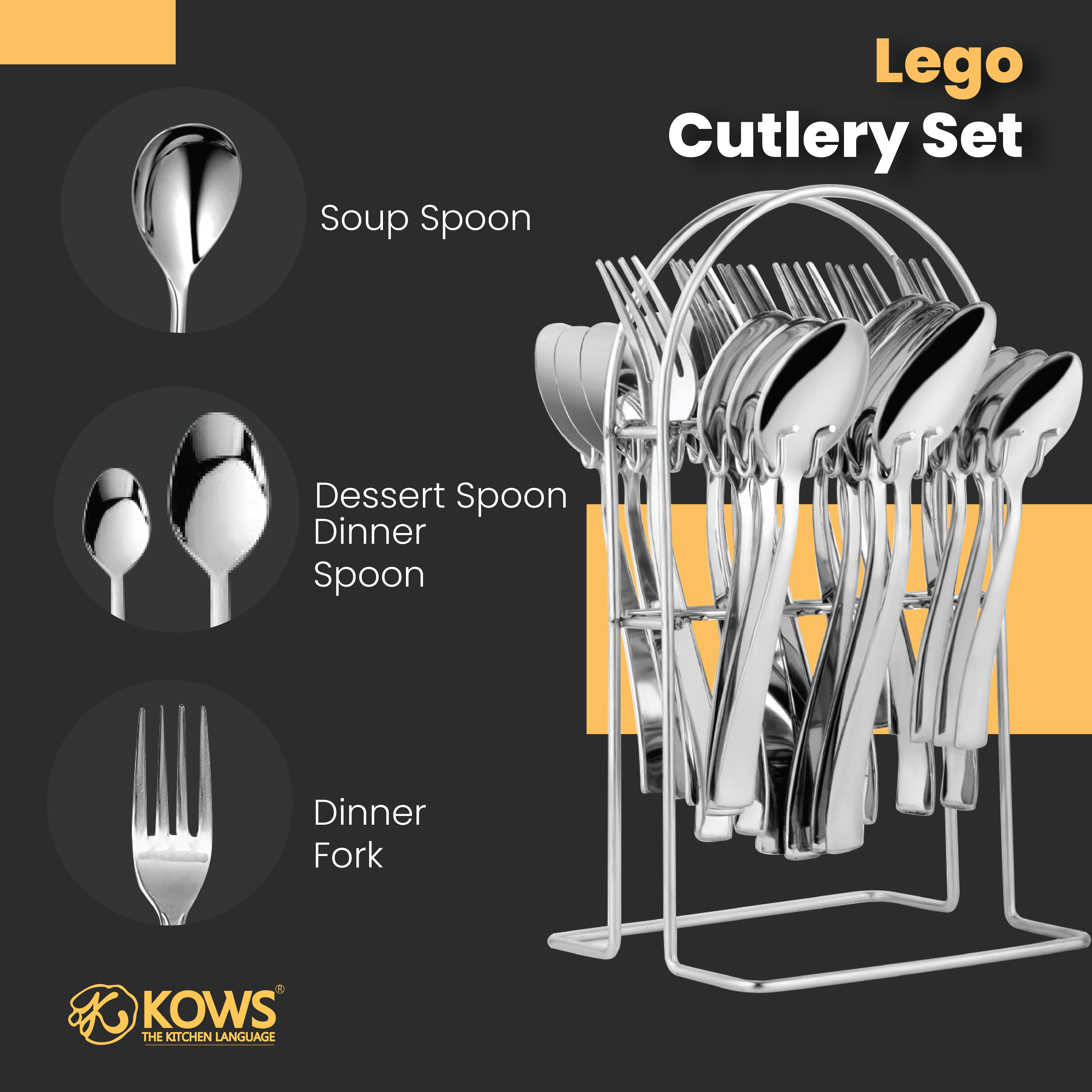 KOWS Lego cutlery set (SCS007)