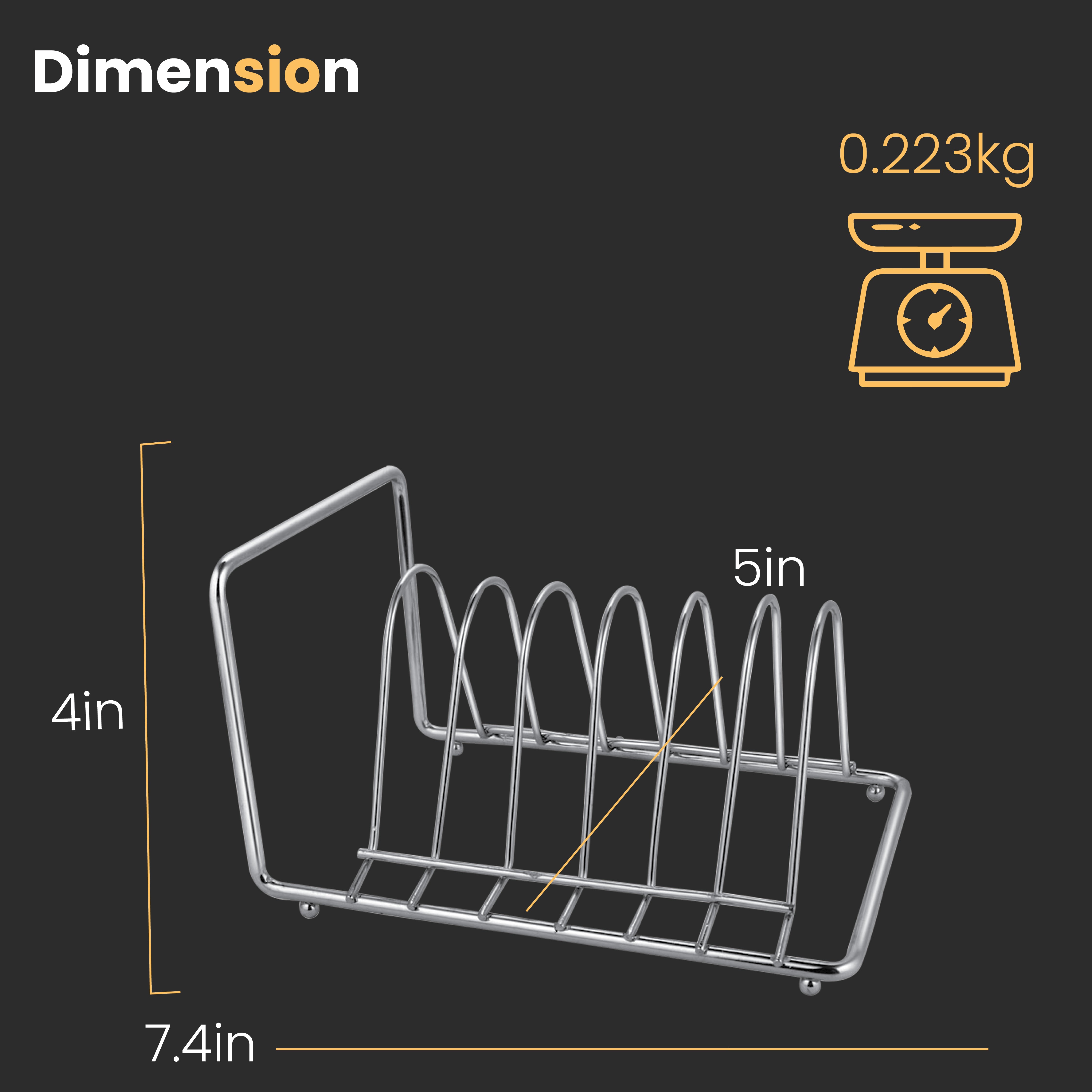 KOWS -6 PCS PLATE STAND-PTS 001