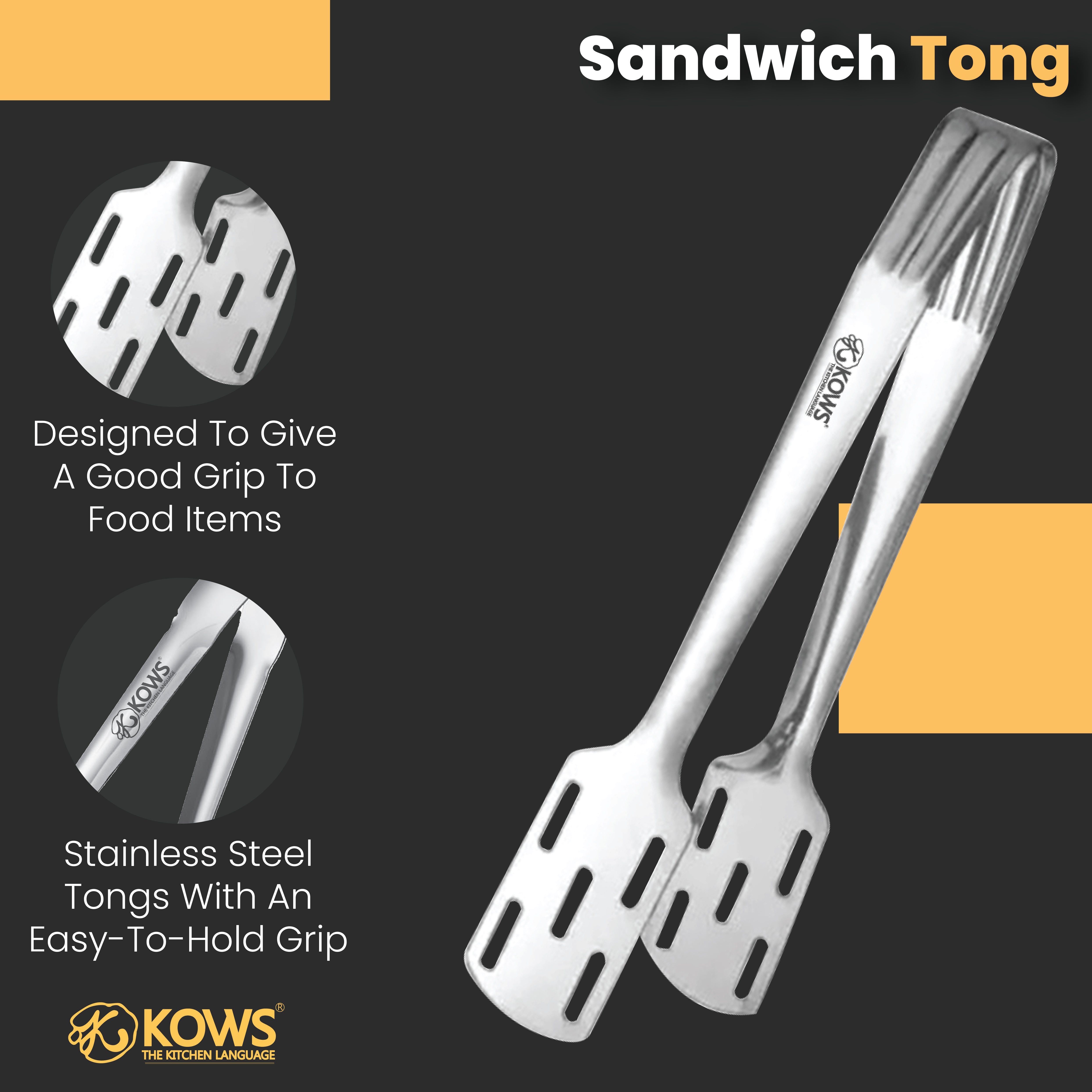 KOWS Sandwich tong (TNG 009)